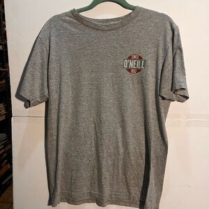 O’Neill Heather Gray T-Shirt Medium Modern Fit Surf Skate Casual Tee